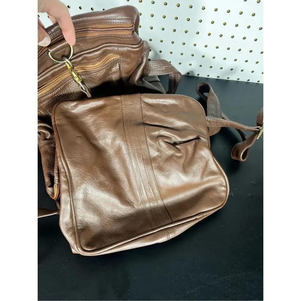 Echtes Leder vintage genuine leather duffle bag